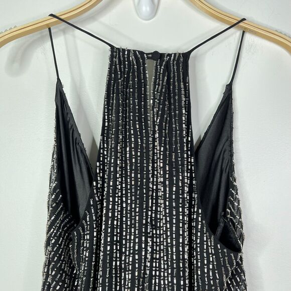 Parker NWD Beaded Black Mini Dress‎ Size S* - Picture 3 of 8
